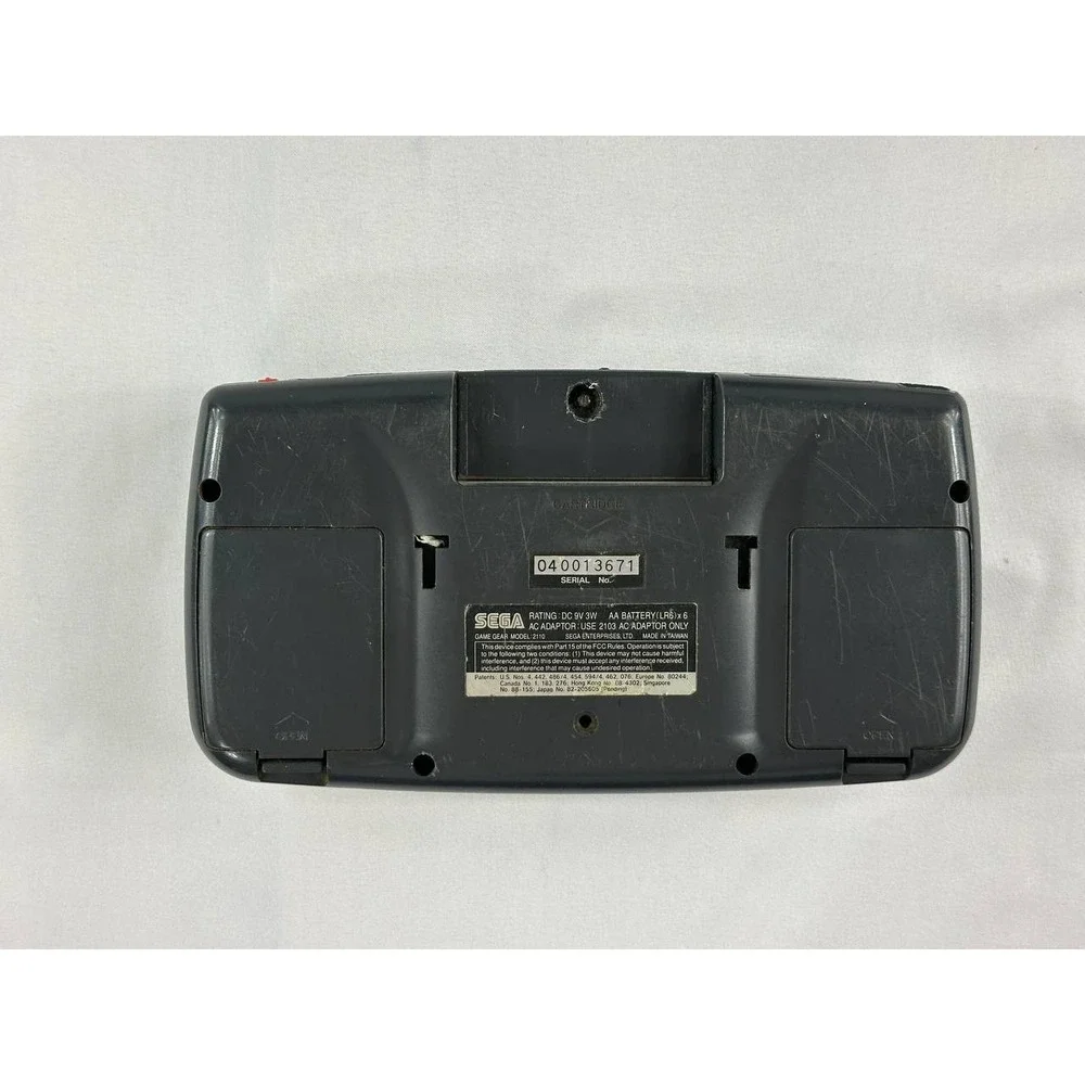 Sega Game Gear Model 2110 Handheld Console w/ Sonic 2 & AC Adapter - READ